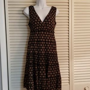 Pretty black and orange dress